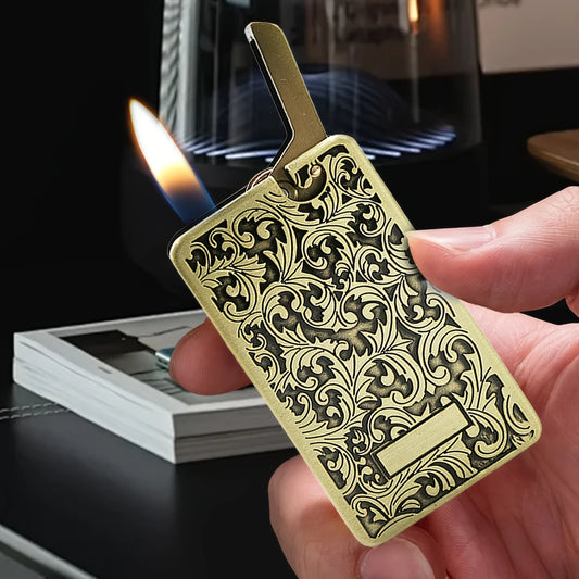 Vintage Metal Body Sand Wheel Lighter