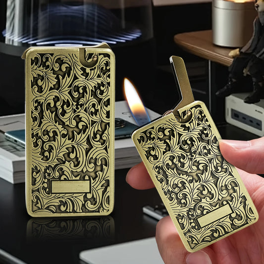 Vintage Metal Body Sand Wheel Lighter