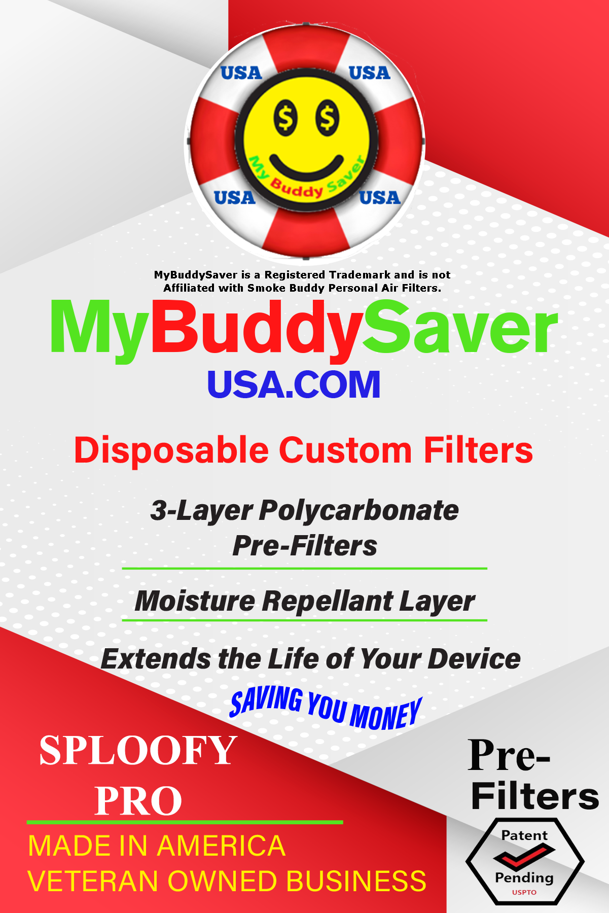Sploofy Pro Disposable MBS Pre-Filters