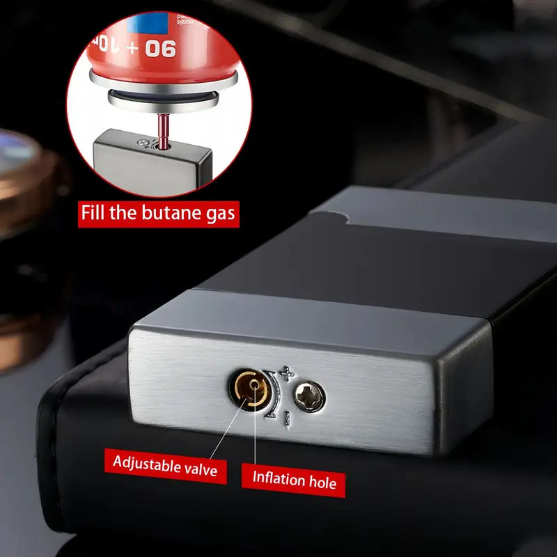 Elegant Windproof Metal Butane Lighter