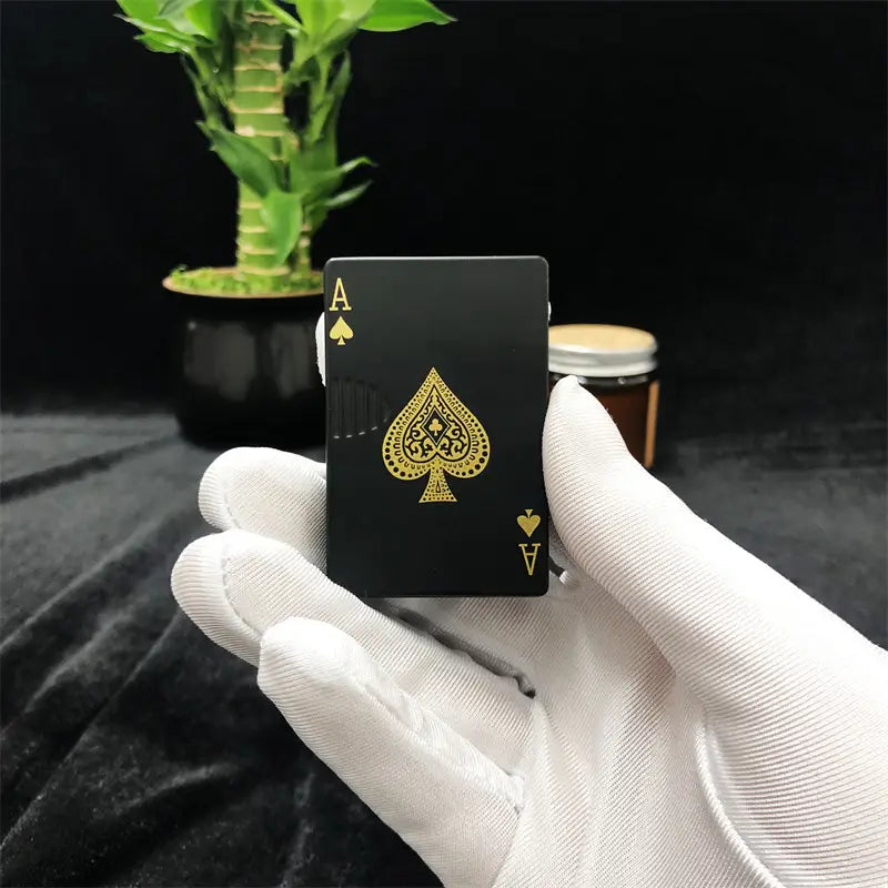 Green/Red Flame Ace Card Lighter