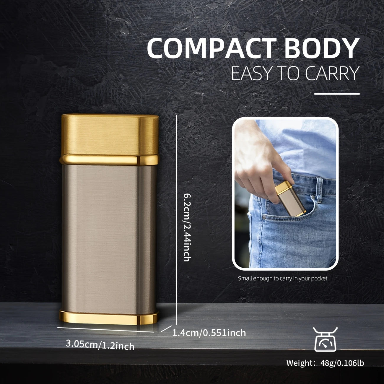 Windproof Butane Lighter