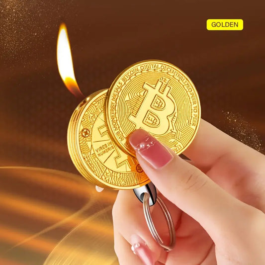 Bitcoin Shaped Butane Lighter