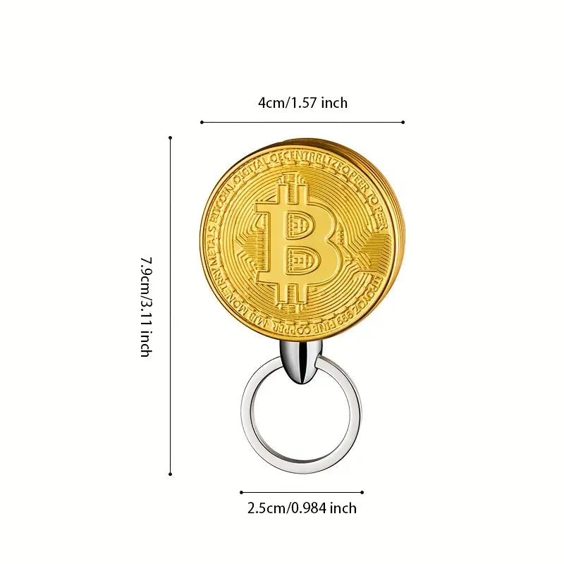 Bitcoin Shaped Butane Lighter