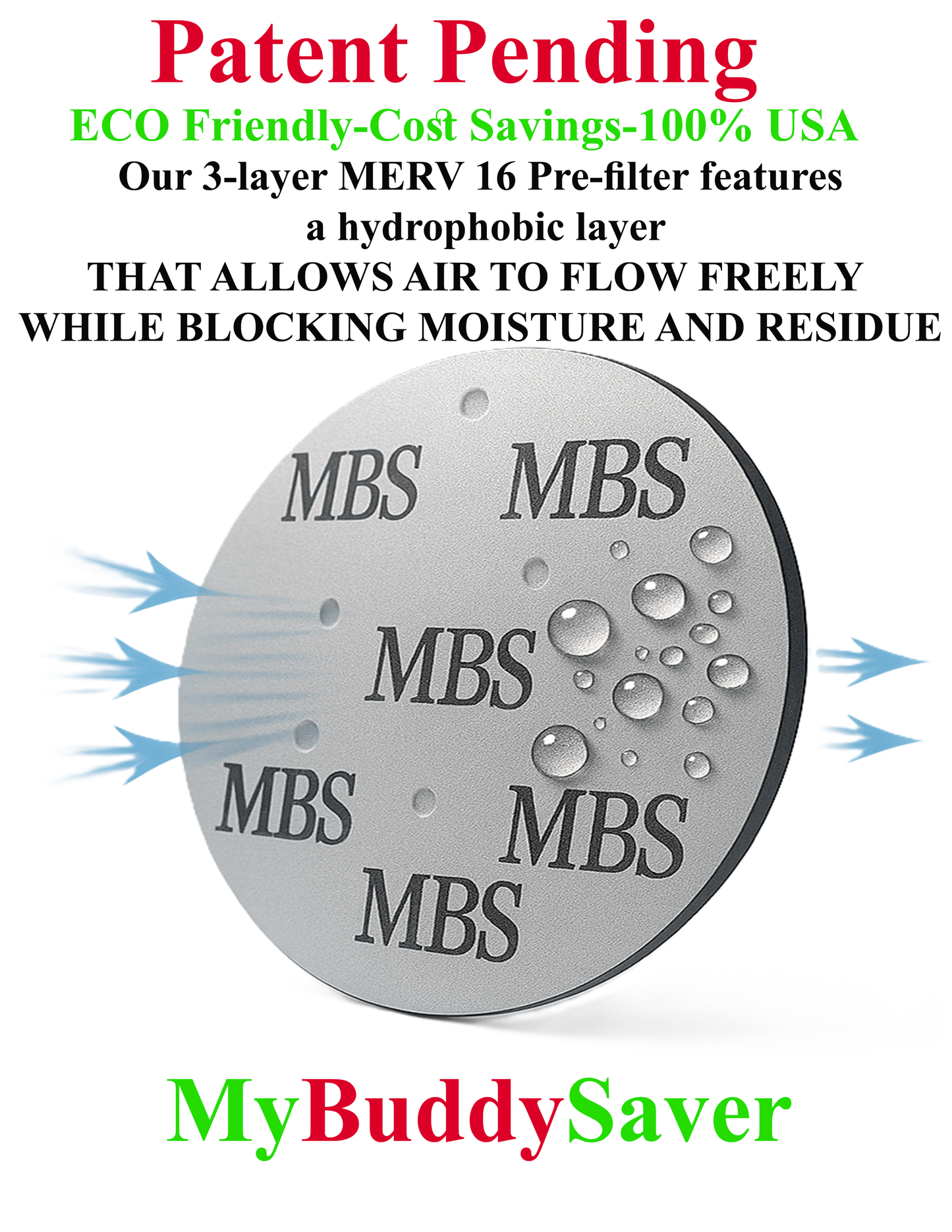 Smoke Buddy Original Disposable MBS Pre-Filters