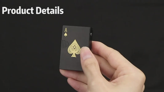 Green/Red Flame Ace Card Lighter
